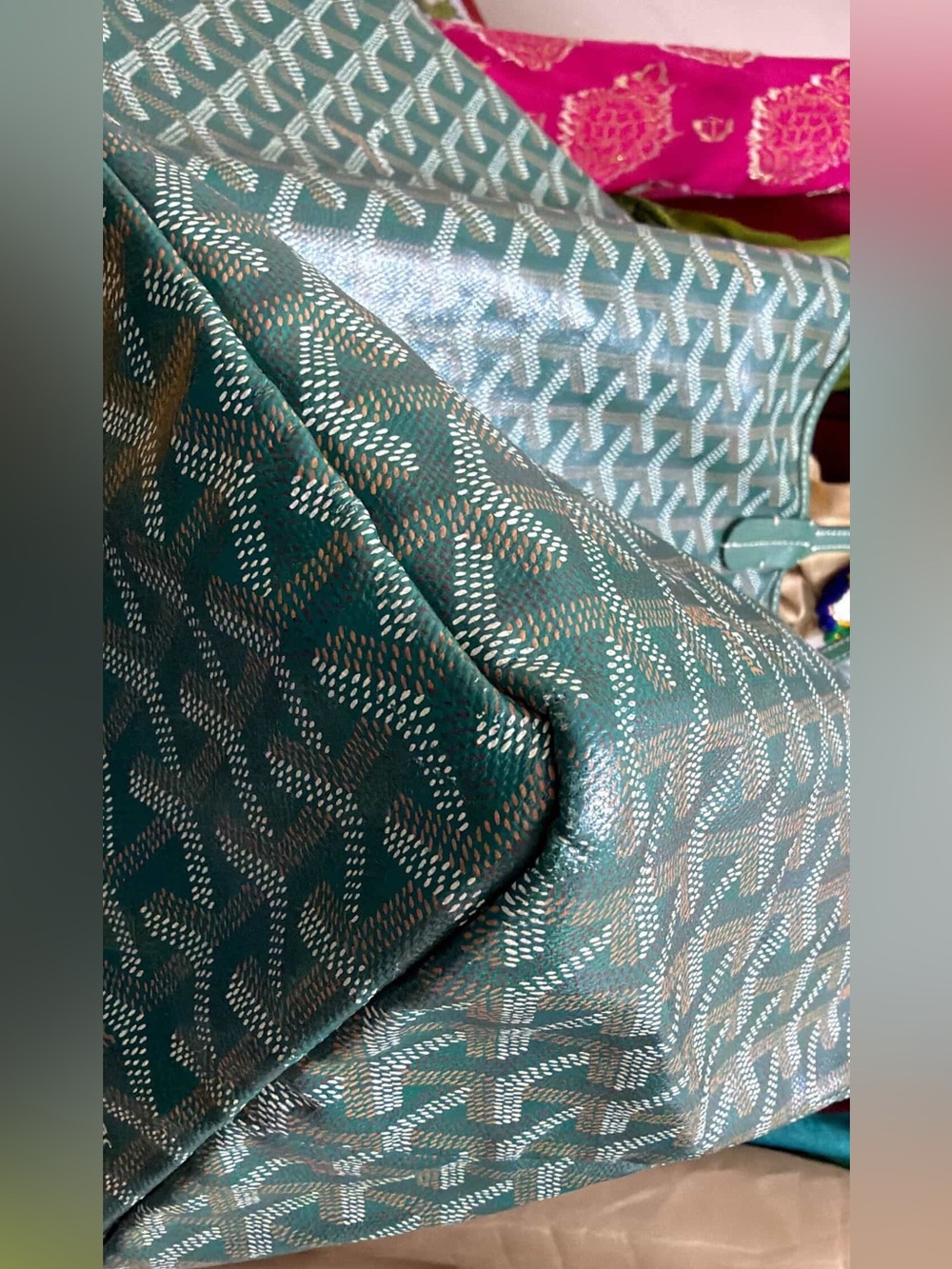 Goyard St. Louis Tote Green - Picture 9 of 14